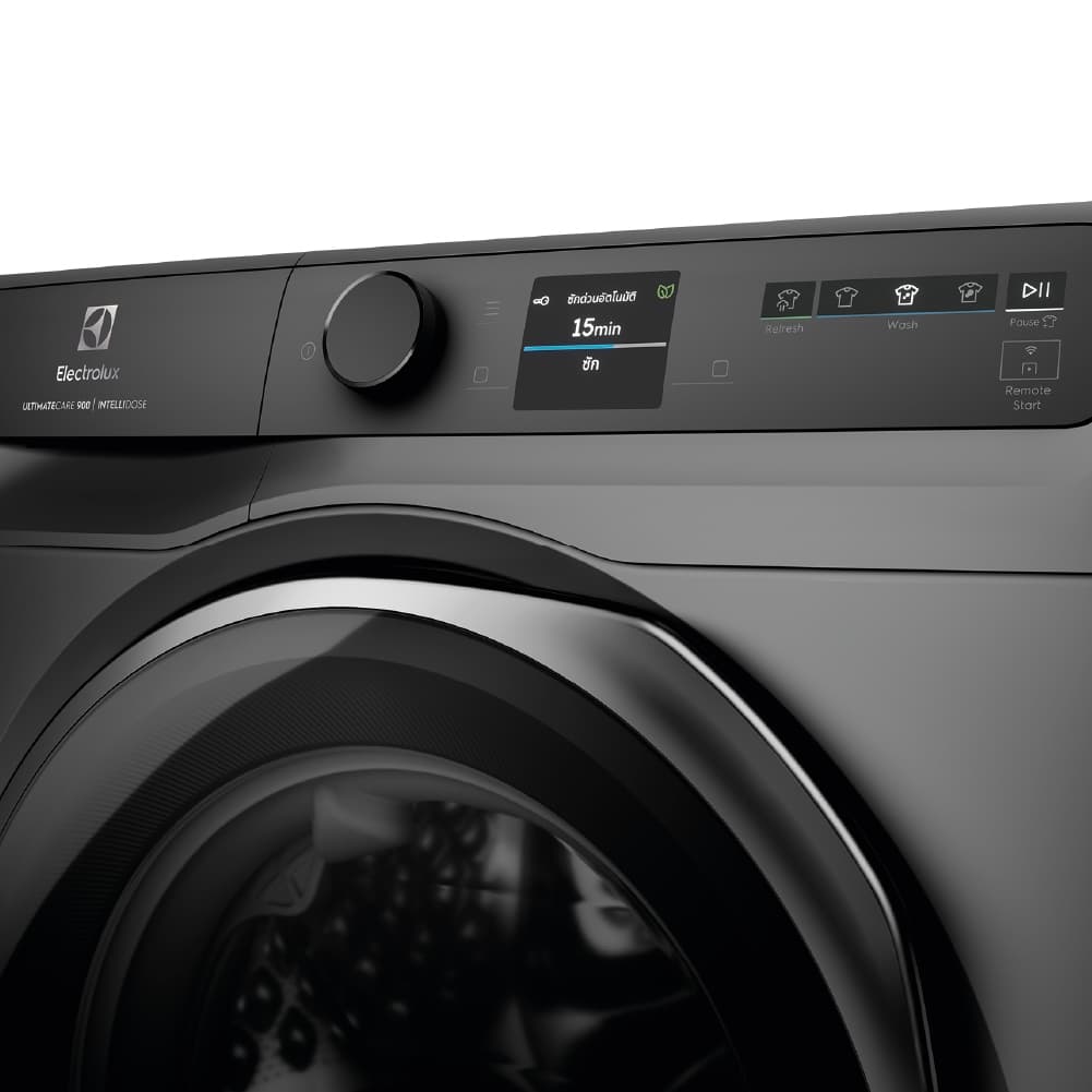 Electrolux รุ่น EWF1342R9SC เครื่องซักผ้าฝาหน้า 13 กก UltimateCare 900 สีเทาเข้ม ระบบ SensorWash และ IntelliDose ช่วยถนอมผ้าและประหยัดน้ำยาซักอัตโนมัติ https://lnwchill.com