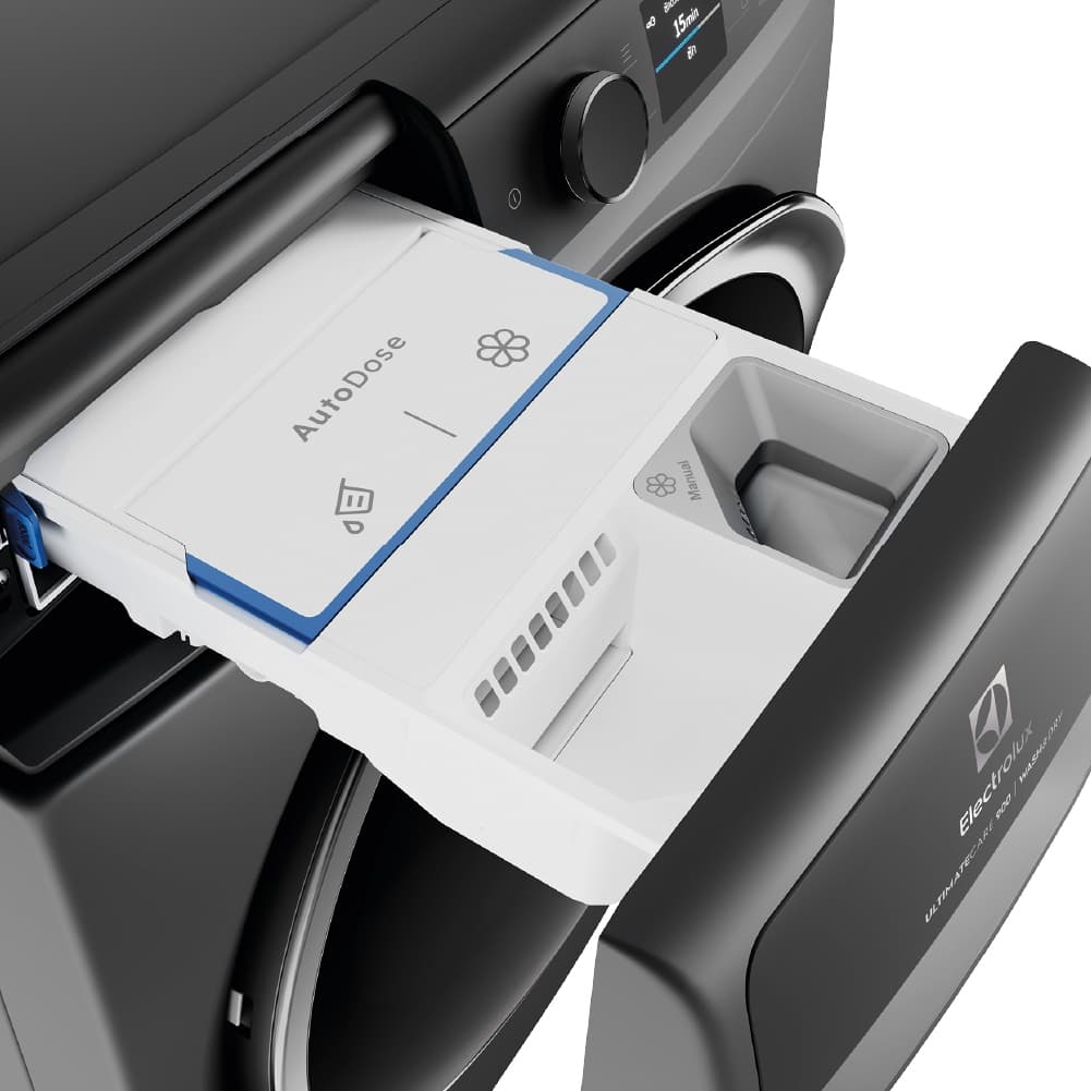 Electrolux รุ่น EWW1342R9SC เครื่องซักอบผ้าฝาหน้า UltimateCare 900 ซัก 13 กก อบ 9 กก สีเทาเข้ม ระบบอัจฉริยะจ่ายน้ำยาแม่นยำและสั่งงานผ่านแอปพลิเคชัน https://lnwchill.com