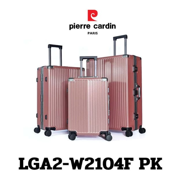 Pierre Cardin รุ่น LGA2-W2104F กระเป๋าเดินทางวัสดุ Polypropylene น้ำหนักเบา แข็งแรงทนทานพิเศษ พร้อมระบบ TSA Lock และล้อคู่เพื่อความคล่องตัวสูงสุด