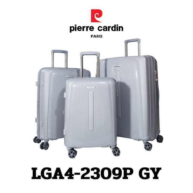 Pierre Cardin รุ่น Martin LGA4-2309P กระเป๋าเดินทาง Polypropylene น้ำหนักเบา ทนทาน ดีไซน์ทันสมัย ล้อคู่ลากลื่น พร้อมระบบ TSA Lock เพื่อความปลอดภัย