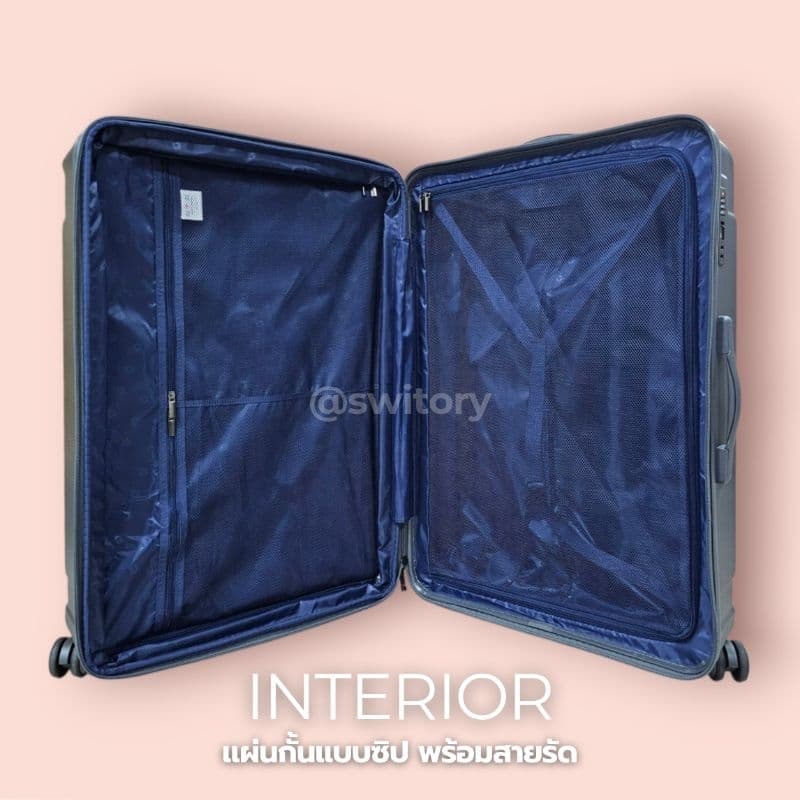 SWITORY รุ่น anti149 กระเป๋าเดินทาง PC 100% TSA Lock กันรอยขีดข่วน น้ำหนักเบา พร้อมซิป 2 ชั้นกันขโมย จุของทนทานทุกการเดินทาง https://lnwchill.com