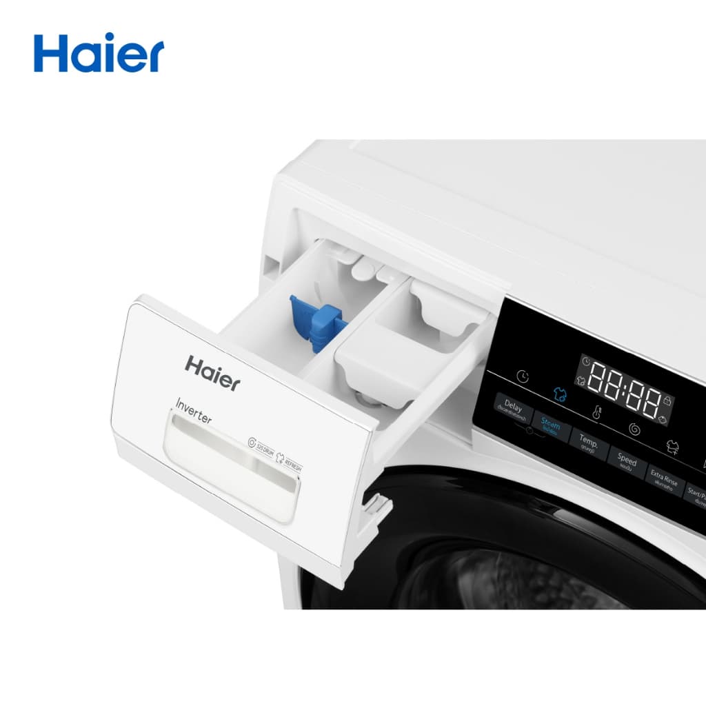 Haier รุ่น HW80-BP12929A เครื่องซักผ้าฝาหน้าอัตโนมัติ อินเวอร์เตอร์ ความจุ 8 kg ถังซักขนาดใหญ่พิเศษซักสะอาดลึกยับยั้งแบคทีเรียเพื่อสุขอนามัยที่ดีของทุกคนในครอบครัว https://lnwchill.com