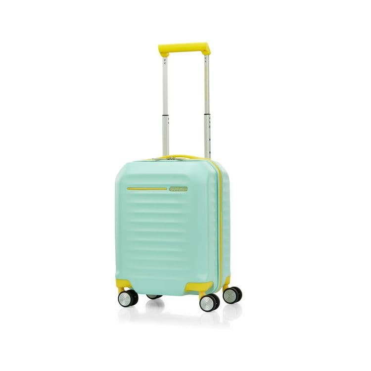 AMERICAN TOURISTER รุ่น LITTLE FRONTEC SPINNER 45/17 AM กระเป๋าเดินทางล้อลาก 17 นิ้ว ดีไซน์เปิดฝาหน้า วัสดุ PC น้ำหนักเบา ใช้งานสะดวก https://lnwchill.com