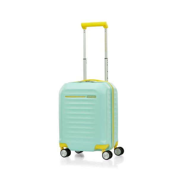 AMERICAN TOURISTER รุ่น LITTLE FRONTEC SPINNER 45/17 AM กระเป๋าเดินทางล้อลาก 17 นิ้ว ดีไซน์เปิดฝาหน้า วัสดุ PC น้ำหนักเบา ใช้งานสะดวก
