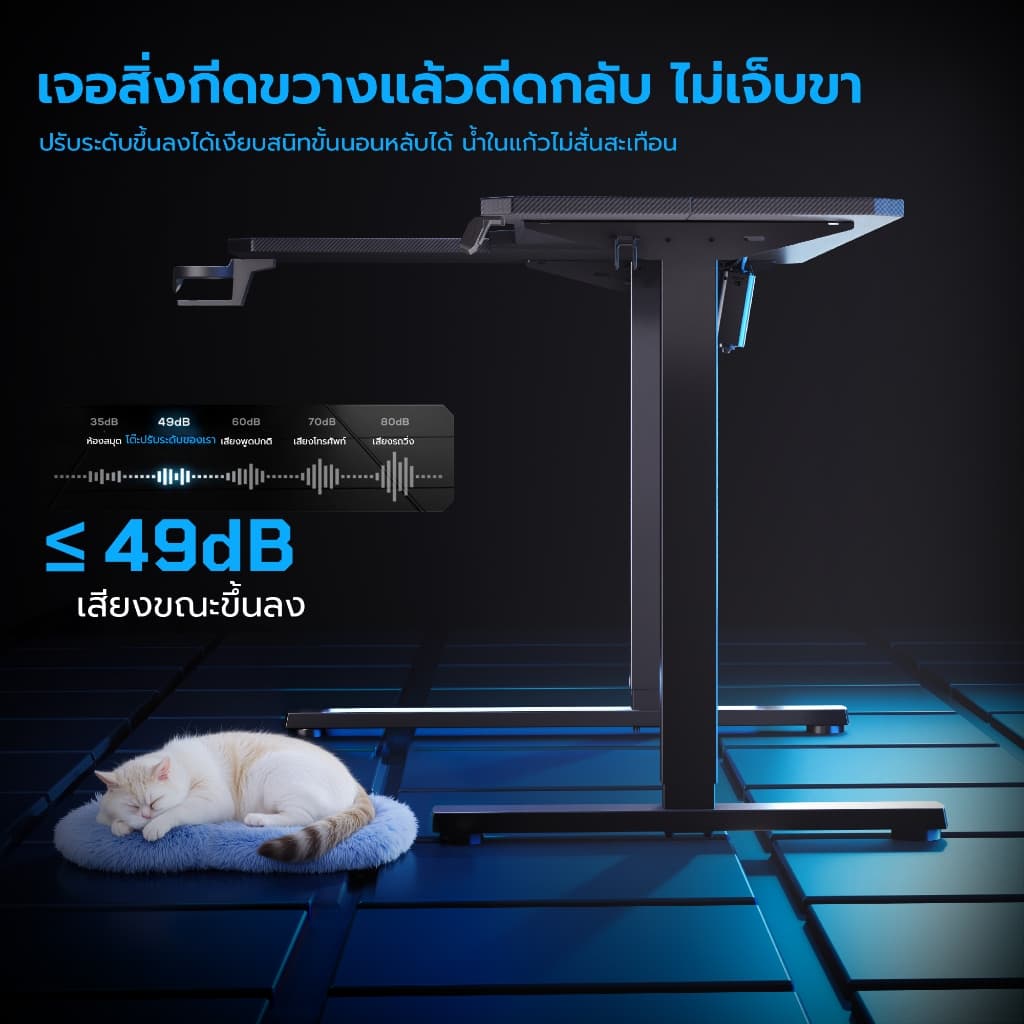 Xpanse รุ่น L-Series โต๊ะปรับระดับไฟฟ้าทรงแอล พื้นที่กว้างรองรับ 2 จอ ผิวคาร์บอนไฟเบอร์กันรอย มอเตอร์เยอรมันเงียบกริบเพื่อสุขภาพและการทำงานระดับโปร https://lnwchill.com