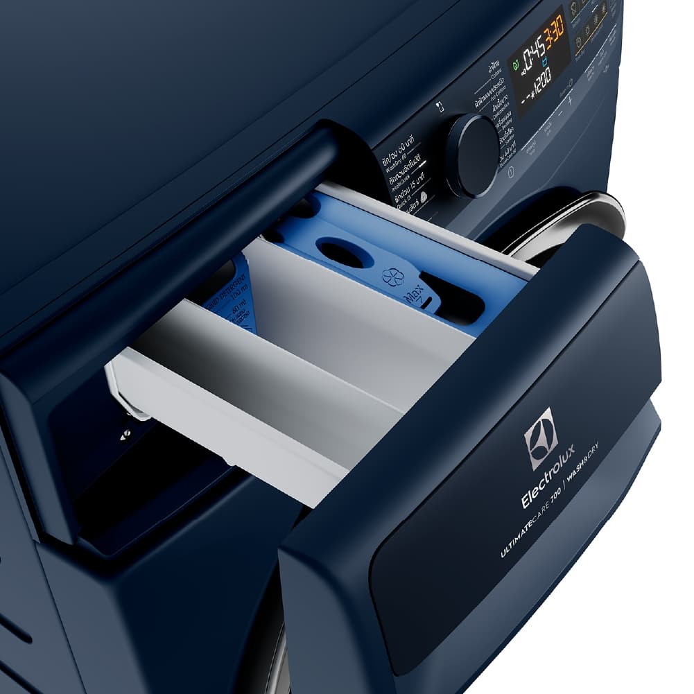 Electrolux รุ่น EWW1143R7MC ซัก 11 กก อบ 7 กก สีมิดไนท์บลู เทคโนโลยี UltraMix และ SensorWash ช่วยถนอมผ้าขจัดสารก่อภูมิแพ้ ติดตั้งฟรีเพื่อความสะดวกสูงสุด https://lnwchill.com