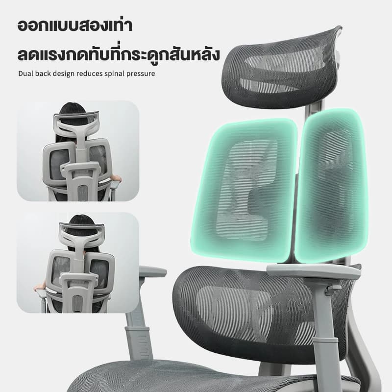 Kris R02 เก้าอี้ที่เหมาะกับสรีระ เก้าอี้ทำงานเพื่อสุขภาพ Ergonomic ระบายอากาศดีเยี่ยม ออกแบบตามหลักสรีรศาสตร์ ฟังก์ชั่นมากมาย ราคาประหยัด  คุณภาพสูง https://lnwchill.com