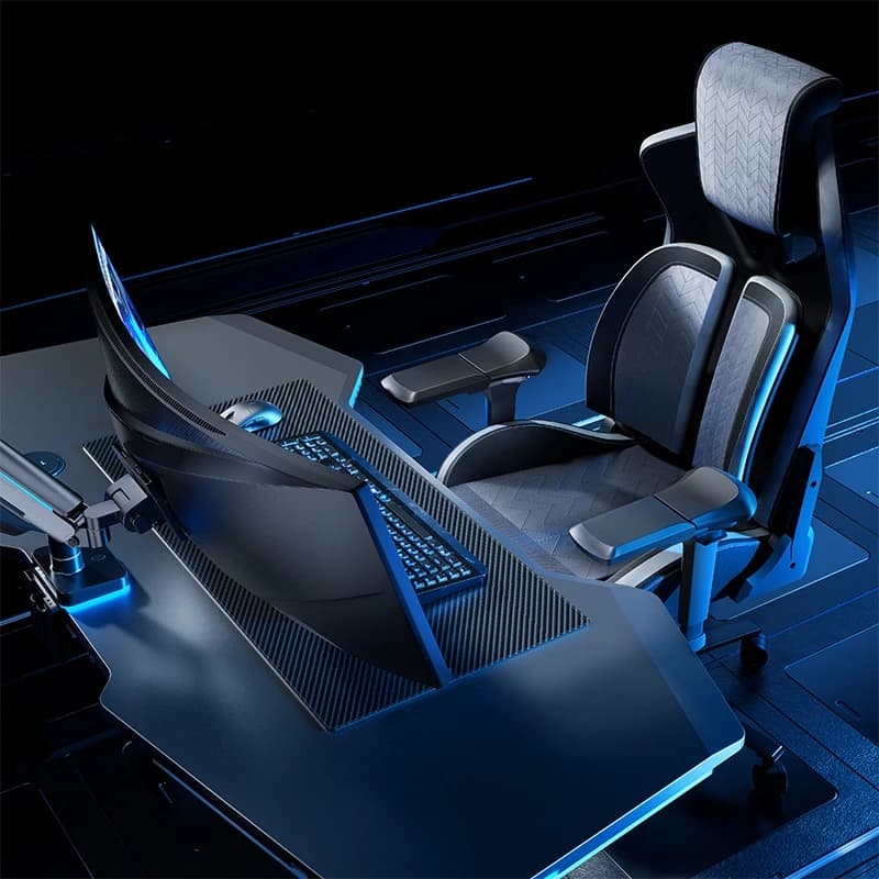 GAMEFORGE เก้าอี้เกมมิ่งเพื่อสุขภาพ เก้าอี้เล่นเกม Gaming Chair รุ่น Commander Throne เก้าอี้สีดำ รับน้ำหนักสูงสุดถึง 130 กก. รับประกัน 5 ปี 5-YEAR WARRANTY https://lnwchill.com