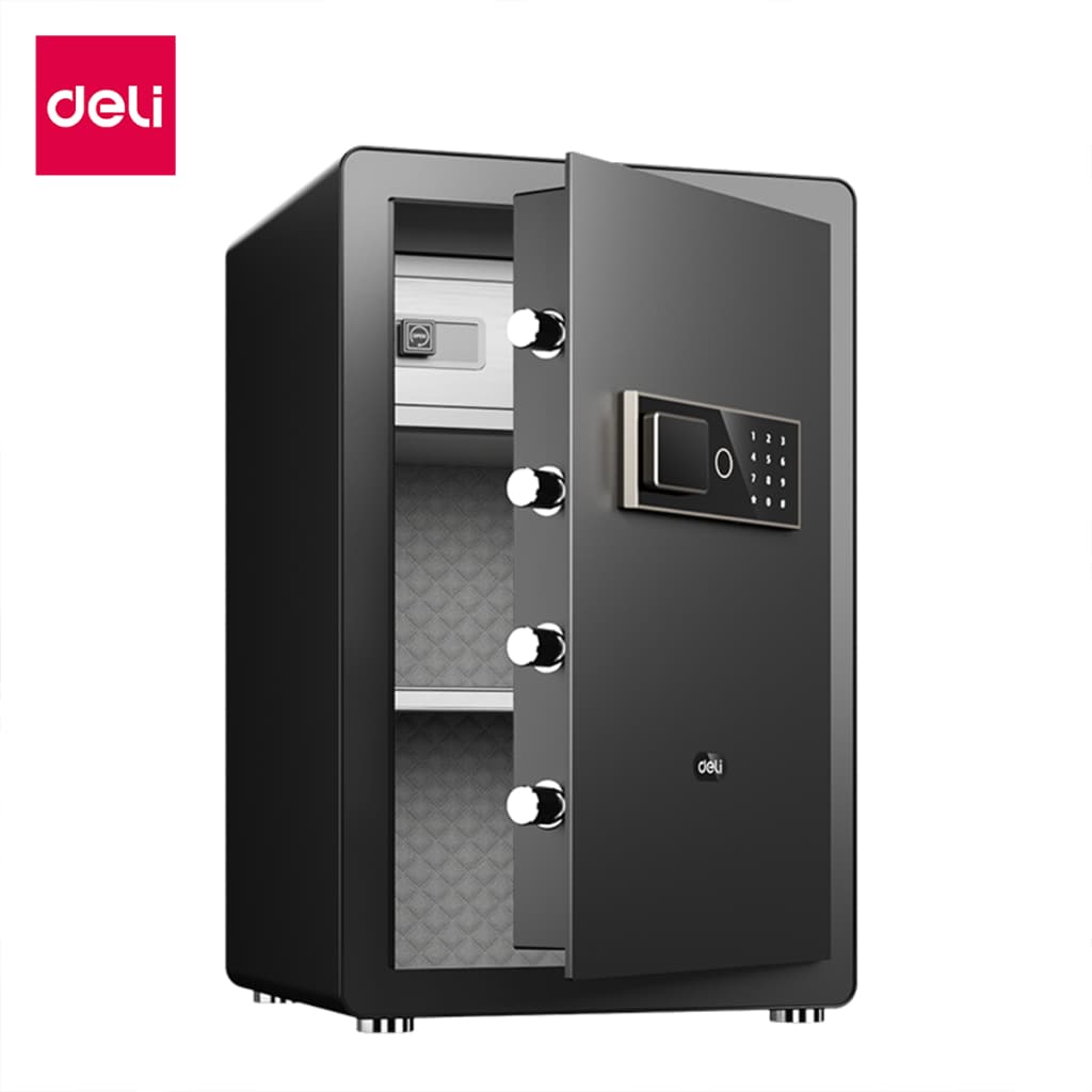 Deli รุ่น ET570, ET571, ET572 ตู้เซฟนิรภัยระบบ 2 ล็อค (รหัสผ่านและกุญแจ) พร้อมระบบเตือนภัยเมื่อมีการสั่นสะเทือน โดดเด่นด้วยประตูเหล็กกล้าหนาพิเศษ 6 มม. เพื่อความปลอดภัยสูงสุดสำหรับ https://lnwchill.com
