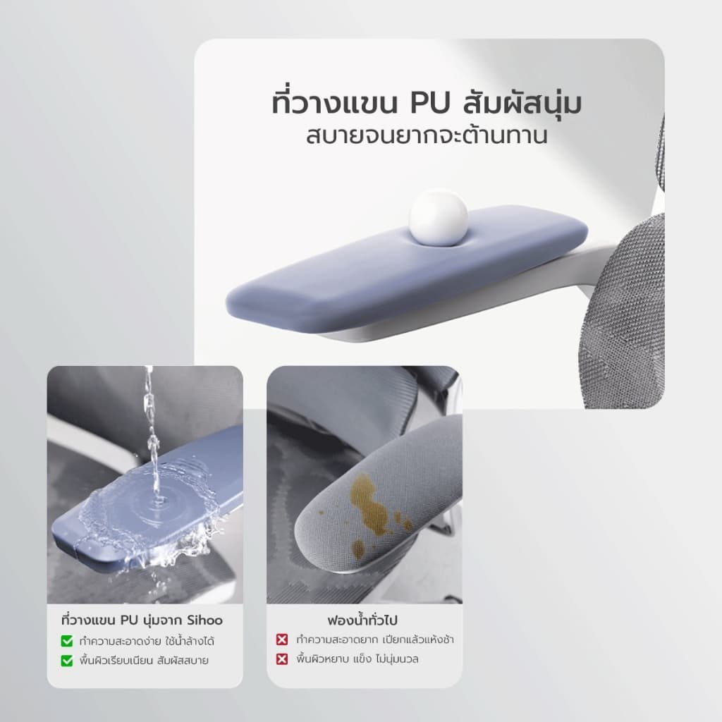 SIHOO รุ่น Smart M59Pro-S เก้าอี้สุขภาพพับแขนได้ ฐานขาโลหะขนาดใหญ่ ออกแบบตามหลักสรีรศาสตร์เพื่อความสบายสูงสุดและลดอาการปวดเมื่อยจากการนั่งทำงานเป็นเวลานาน https://lnwchill.com