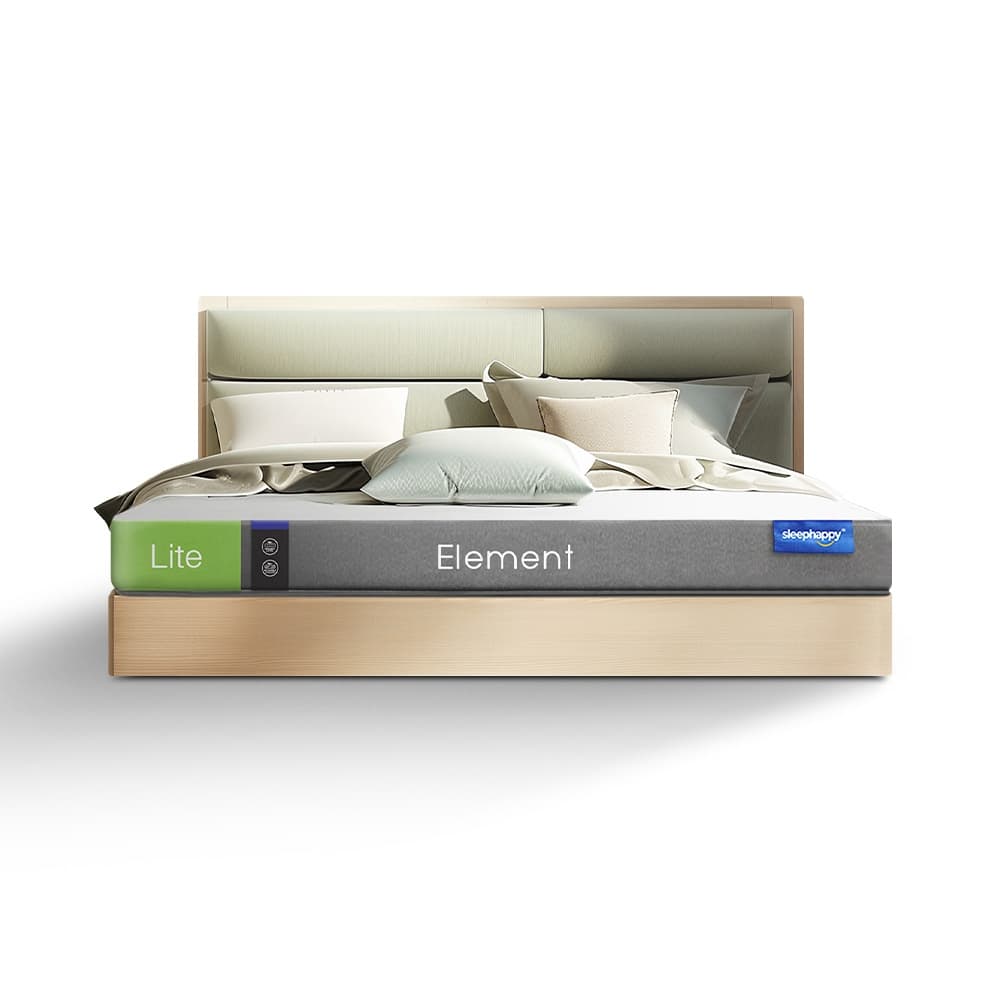 SleepHappy รุ่น Element Lite ที่นอนยางพาราแท้ 100% สัมผัสแน่น ลดอาการปวดหลัง ผสานชาโคลโฟม https://lnwchill.com