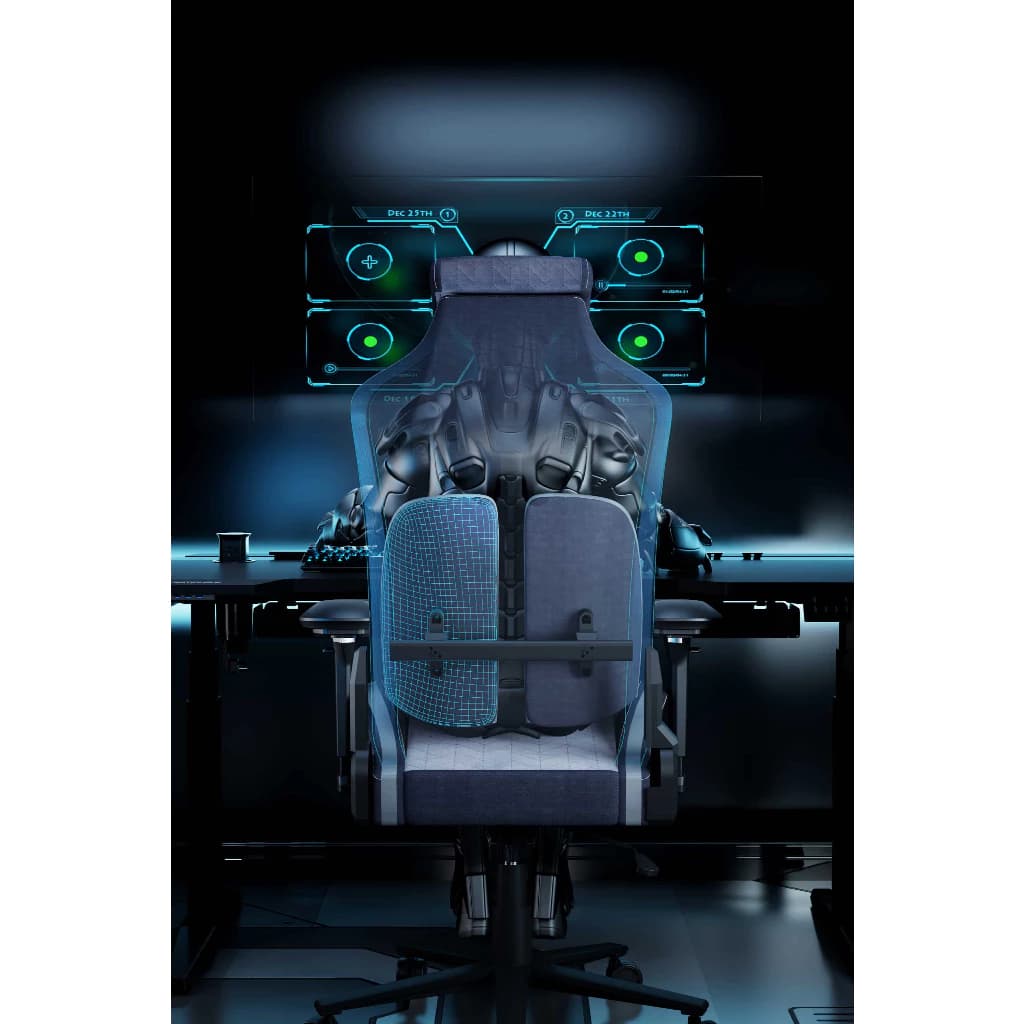 GAMEFORGE เก้าอี้เกมมิ่งเพื่อสุขภาพ เก้าอี้เล่นเกม Gaming Chair รุ่น Commander Throne เก้าอี้สีดำ รับน้ำหนักสูงสุดถึง 130 กก. รับประกัน 5 ปี 5-YEAR WARRANTY https://lnwchill.com