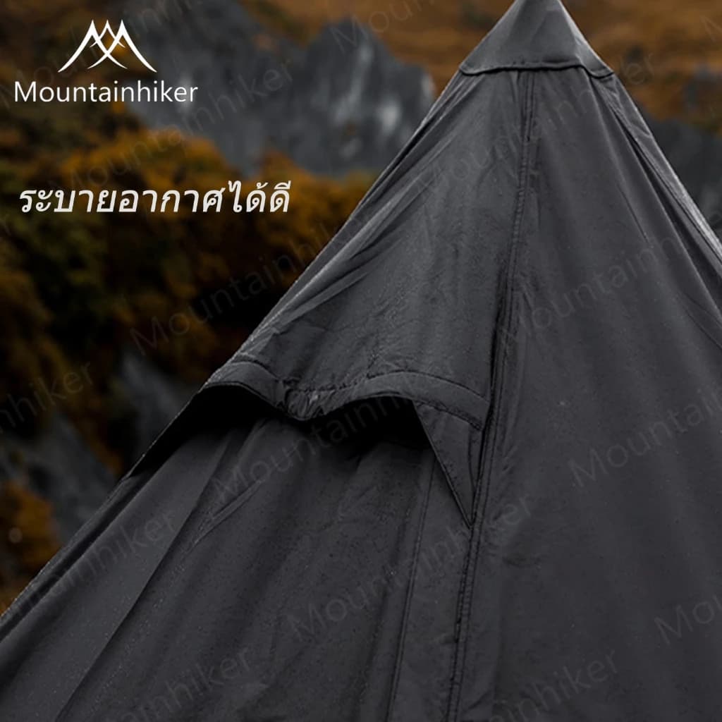 Mountainhiker TEEPEE 5P เต็นท์กระโจม ทรง8เหลี่ยม ขนาด 5-6 คน กันน้ำ กันฝน ผ้าหนา ทนทาน 210D Oxford Ripstop https://lnwchill.com