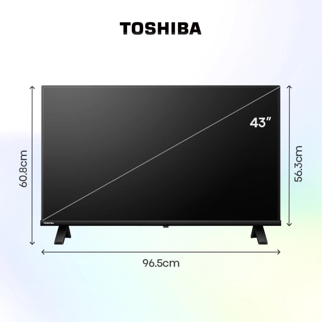 TOSHIBA 43S25NP ขนาด 43 นิ้ว ทีวี TV Full HD รุ่น Dolby Audio ทีวีดิจิตอล Digital TV https://lnwchill.com