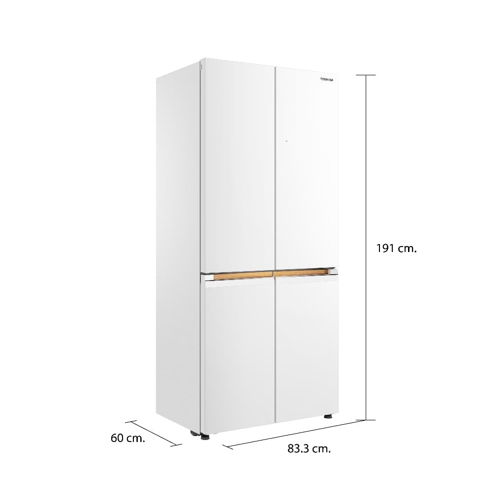 TOSHIBA GR-RF695WI-PGTH(67) ตู้เย็นมัลติดอร์ 4 ประตู 18.9 คิว ระบบ Inverter ดีไซน์ Japandi https://lnwchill.com