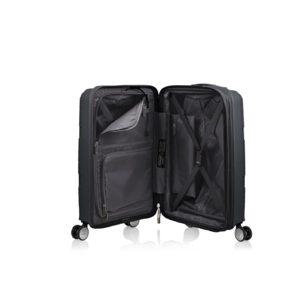 AMERICAN TOURISTER รุ่น INSTAGON SPINNER 55/20 EXP TSA V2 กระเป๋าเดินทาง 20 นิ้ว ระบบล้อกันสะเทือน มีช่อง USB และซิปนิรภัยสองชั้น https://lnwchill.com
