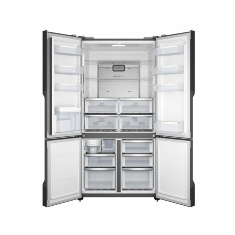 Electrolux EQE5660A-B ตู้เย็น 4 ประตู UltimateTaste 700 ความจุ 19.8 คิว สี Matt Charcoal Black พร้อมเทคโนโลยี TasteSealPlus และระบบทำน้ำแข็งอัตโนมัติ https://lnwchill.com