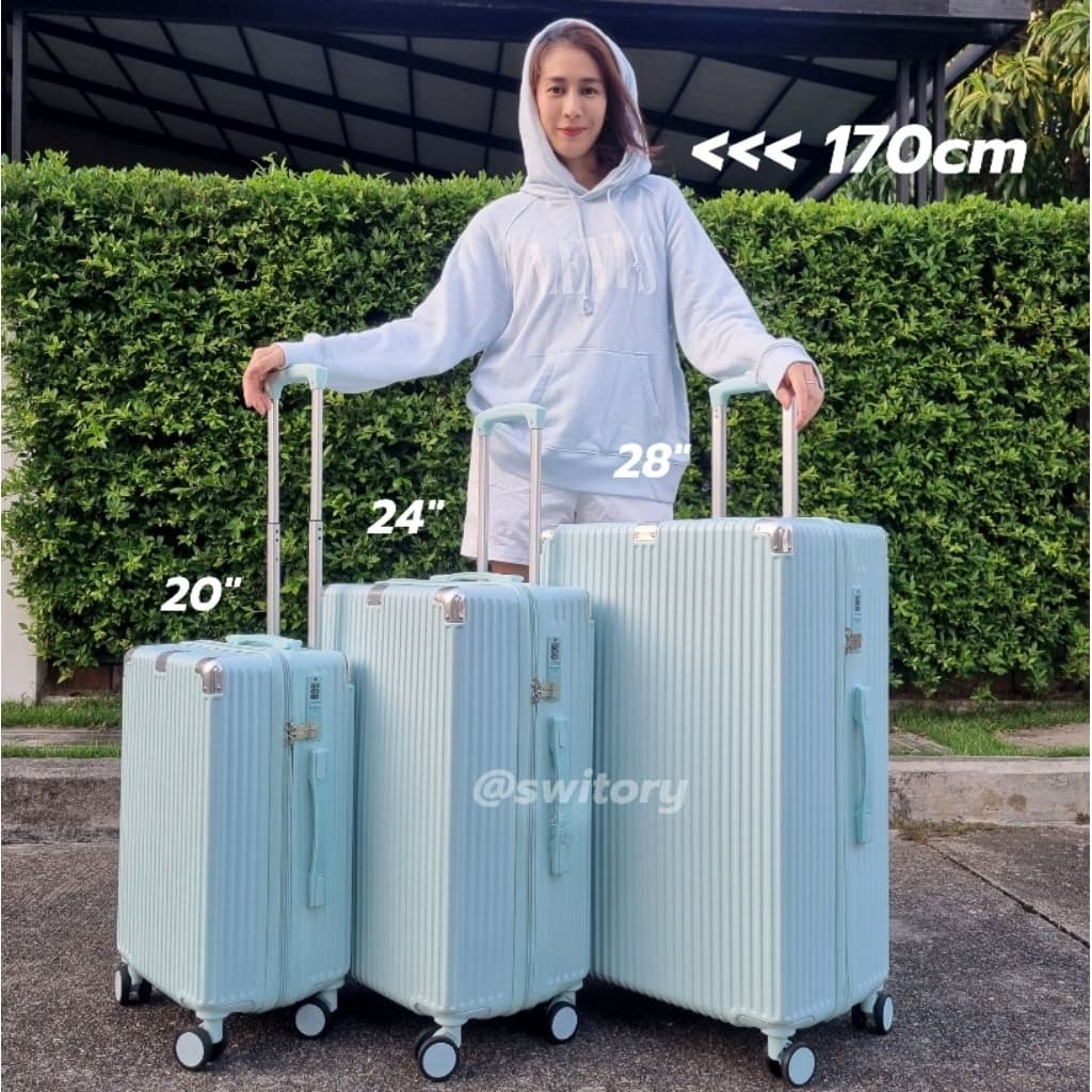 SWITORY รุ่น Anti102 EDGE UPGRAD กระเป๋าเดินทาง PC100% ขนาด 20/24/28 นิ้ว ดีไซน์ทันสมัย น้ำหนักเบาพิเศษ ทนทานทุกการเดินทาง https://lnwchill.com