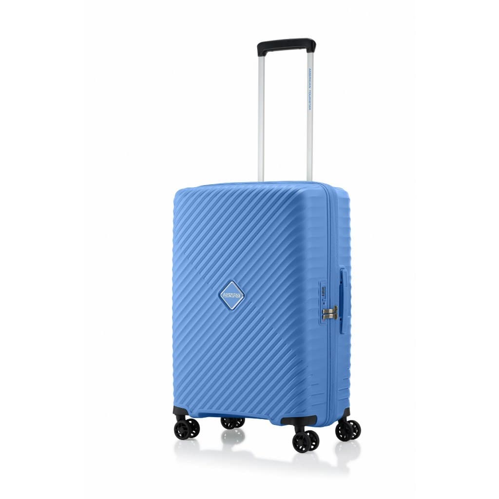 AMERICAN TOURISTER รุ่น DIAZIP SPINNER 66/24 TSA กระเป๋าเดินทาง 24 นิ้ว ดีไซน์เพชร น้ำหนักเบา พร้อมซิปกันละอองน้ำและระบบล็อค TSA เพื่อความปลอดภัย https://lnwchill.com