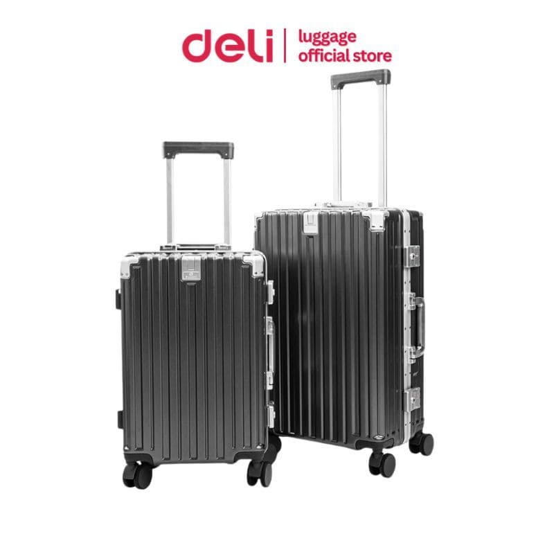 Deli EH1057 กระเป๋าเดินทางล้อลาก วัสดุ ABS+PC แข็งแรงทนทาน ขนาด 20/24 นิ้ว ล้อหมุน 360 องศา ฟังก์ชันครบครันสำหรับการเดินทางทุกรูปแบบ https://lnwchill.com