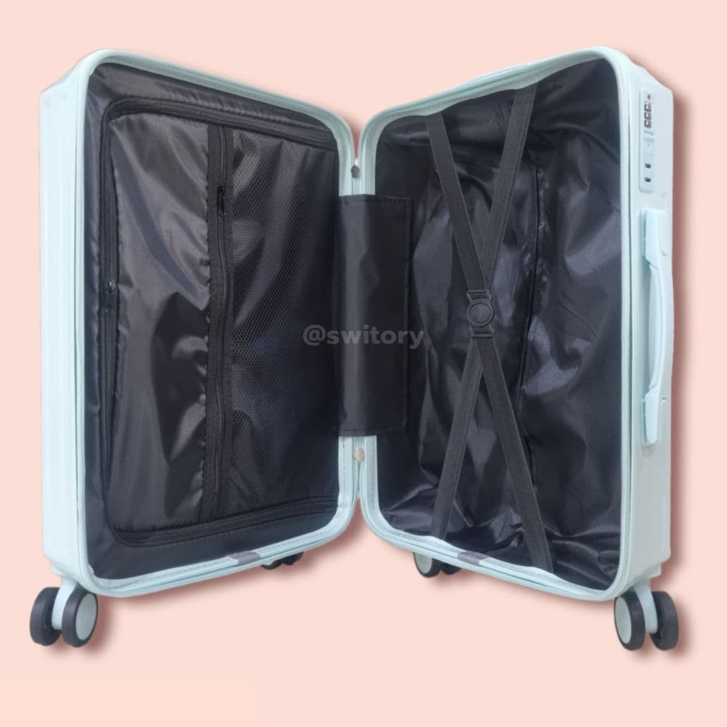 SWITORY รุ่น Anti102 EDGE UPGRAD กระเป๋าเดินทาง PC100% ขนาด 20/24/28 นิ้ว ดีไซน์ทันสมัย น้ำหนักเบาพิเศษ ทนทานทุกการเดินทาง https://lnwchill.com