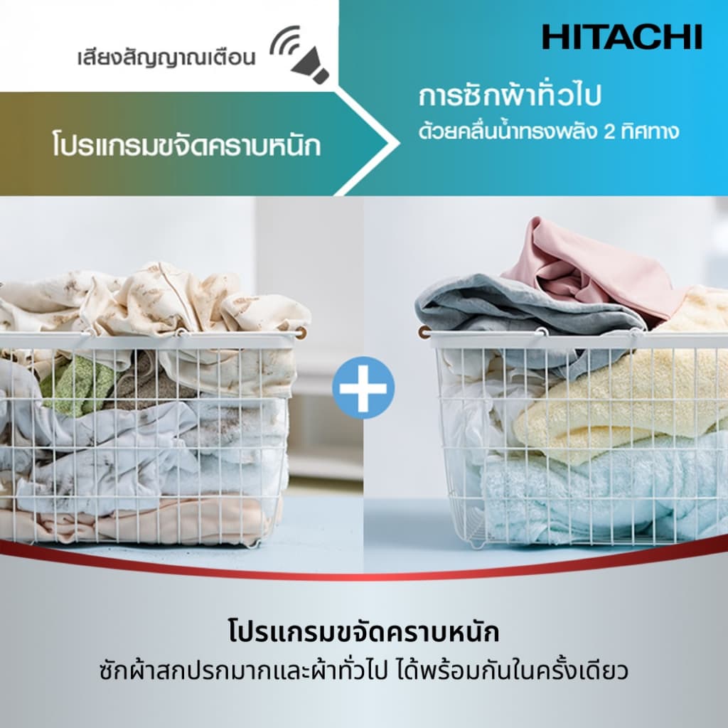 Hitachi รุ่น SF-150THV GG เครื่องซักผ้าฝาบน 15 กก ระบบ Inverter Dual Jet ซักสะอาดล้ำลึก ประหยัดไฟเบอร์ 5 ถนอมผ้าและทำความสะอาดถังซักอัตโนมัติ สีเทา https://lnwchill.com