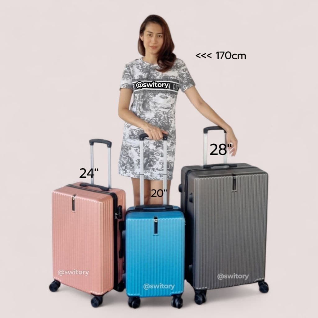 SWITORY รุ่น BUSINESS UPGRADE GEN2 กระเป๋าเดินทาง ABS ขนาด 20, 24, 28 นิ้ว น้ำหนักเบา ทนทาน กันรอย ล้อคู่หมุน 360 องศา https://lnwchill.com