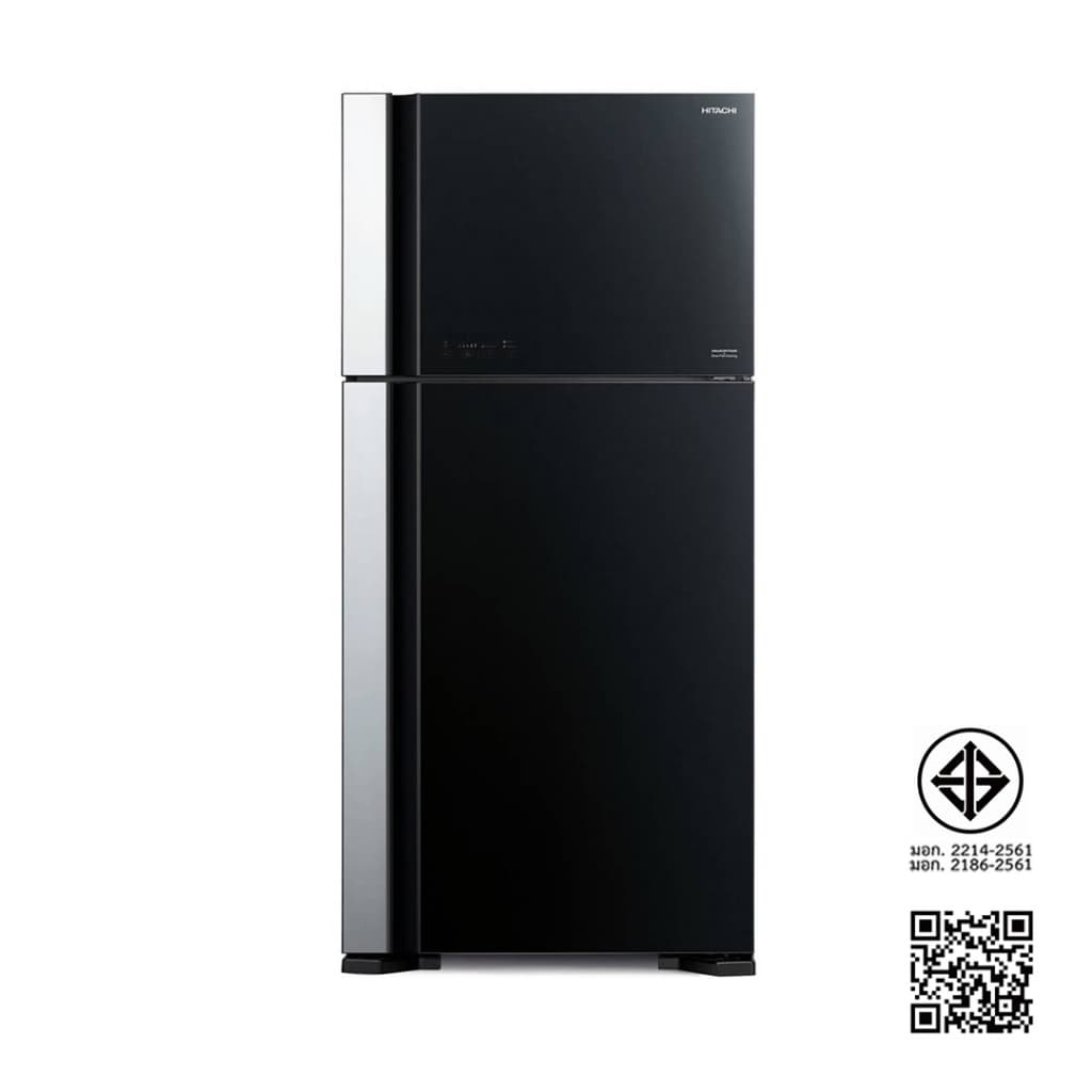 HITACHI R-VG550PDX ตู้เย็น 2 ประตู 19.4 คิว สีกลาสแบล็ก ระบบ Inverter Dual Fan ทำน้ำแข็งอัตโนมัติ ดีไซน์หรูประหยัดไฟเบอร์ 5 https://lnwchill.com