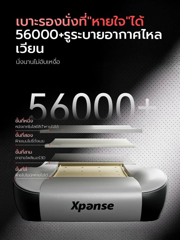 Xpanse รุ่น Lightning เก้าอี้เกมมิ่งเพื่อสุขภาพ ที่รองหลังยืดหดได้ พนักพิงศีรษะแม่เหล็ก หนัง PVC นั่งสบายรองรับสรีระลดการปวดเมื่อย https://lnwchill.com