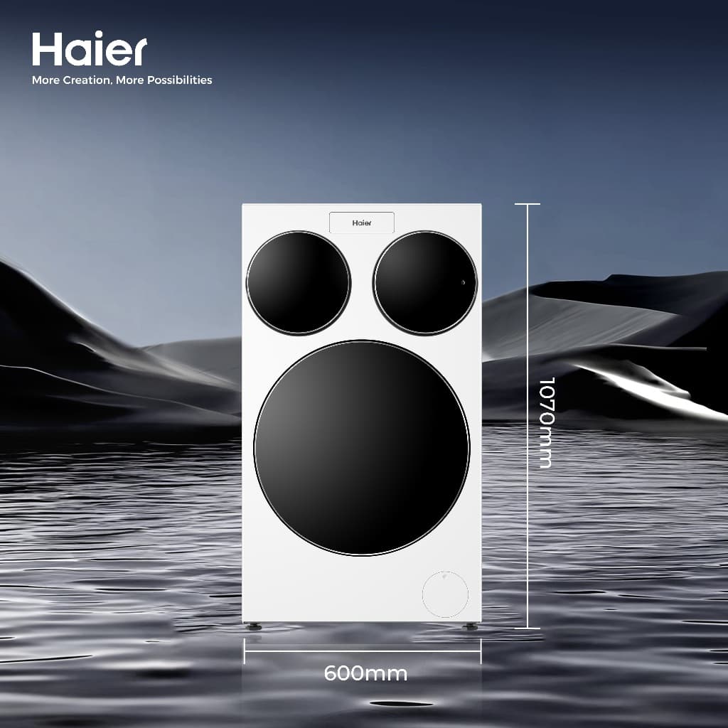 Haier รุ่น HW140-BD14697WU1 เครื่องซักผ้าฝาหน้า 3 ถัง แยกซักอิสระ 14 กิโลกรัม สีขาว ระบบ AI และซักด่วน ประหยัดเวลาเพื่อสุขอนามัยที่ดีของทุกคนในครอบครัว https://lnwchill.com