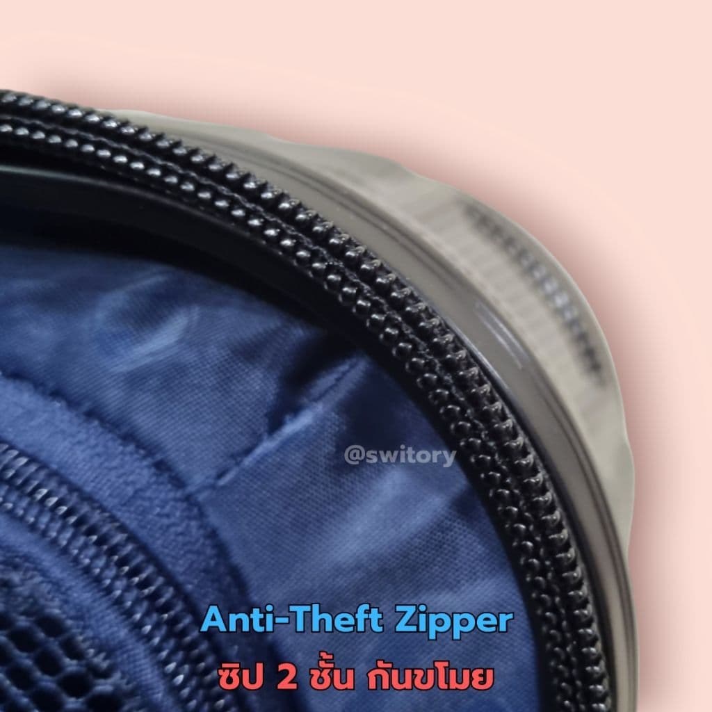 SWITORY รุ่น Anti30 กระเป๋าเดินทาง PC TSA LOCK ขนาด 20, 25, 30 นิ้ว พร้อมซิปกันขโมยและซิปขยาย ทนทาน น้ำหนักเบา ใช้งานสะดวก https://lnwchill.com
