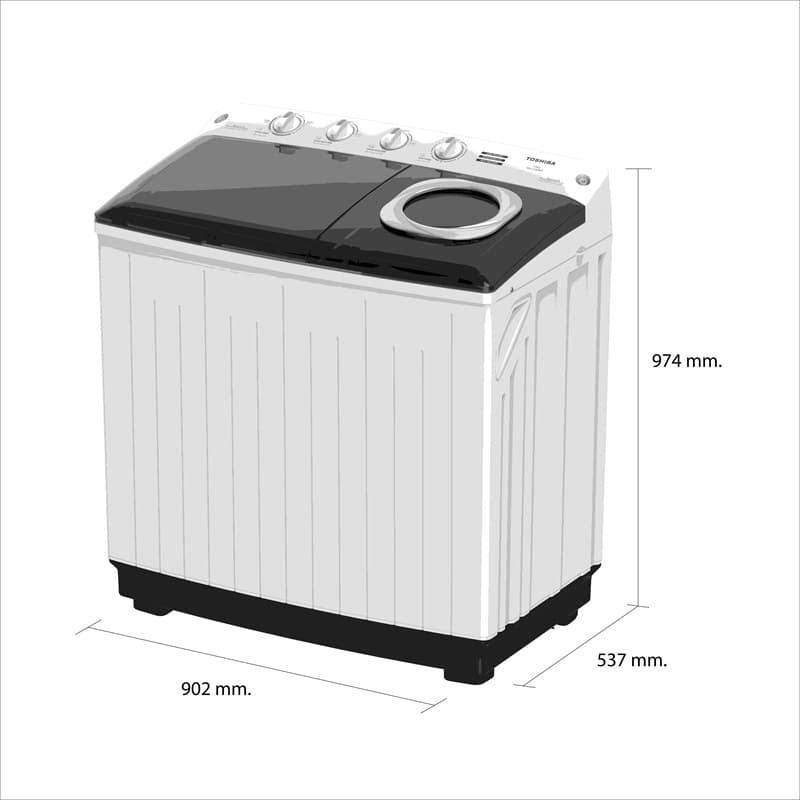 TOSHIBA รุ่น VH-J140MT เครื่องซักผ้าสองถัง 13 กก. จานซัก 6 แกนพลังสูง ปั่นหมาดทรงพลังพร้อมด้ามจับสีทองดีไซน์หรู https://lnwchill.com