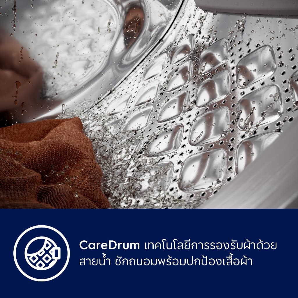 ELECTROLUX รุ่น EWW1343R7SC เครื่องซักอบผ้าฝาหน้า ความจุซัก 13 กก อบ 9 กก สีเทาเข้ม เทคโนโลยี UltimateCare 700 ถนอมผ้าและกำจัดเชื้อโรคได้ดีเยี่ยม https://lnwchill.com