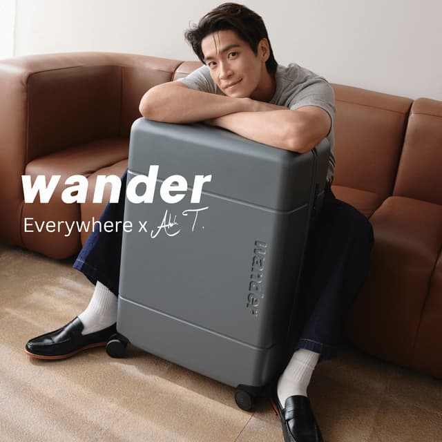 Wander รุ่น Signature กระเป๋าเดินทางโพลีคาร์บอเนต 20/24/28 นิ้ว พร้อมล้อ Hinomoto จากญี่ปุ่น คุณภาพระดับพรีเมียมเพื่อการเดินทางที่เหนือกว่า