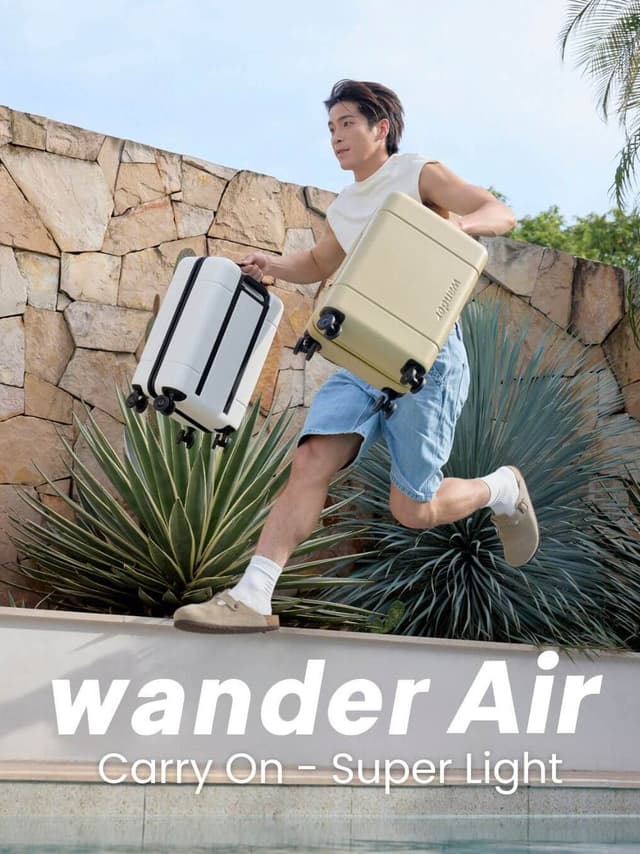 Wander รุ่น Air กระเป๋าเดินทาง 19 นิ้ว โพลีคาร์บอเนต Carry On น้ำหนักเบาที่สุดในไทยเพียง 1.9 กก.