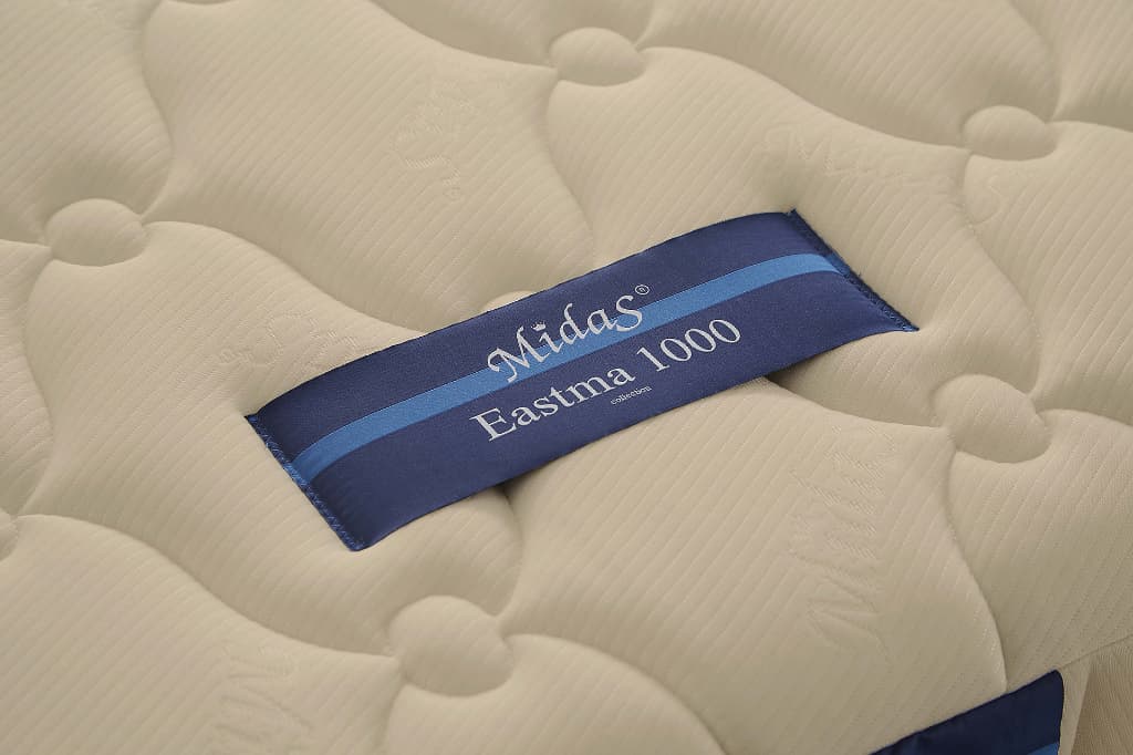 Midas รุ่น Eastma 1000 ที่นอนยางพาราธรรมชาติ 100% Organic Latex แบบ Opened Cell ความหนา 7.5 นิ้ว ให้สัมผัสแน่นสบาย รองรับสรีระและระบายอากาศได้ดีเยี่ยม https://lnwchill.com