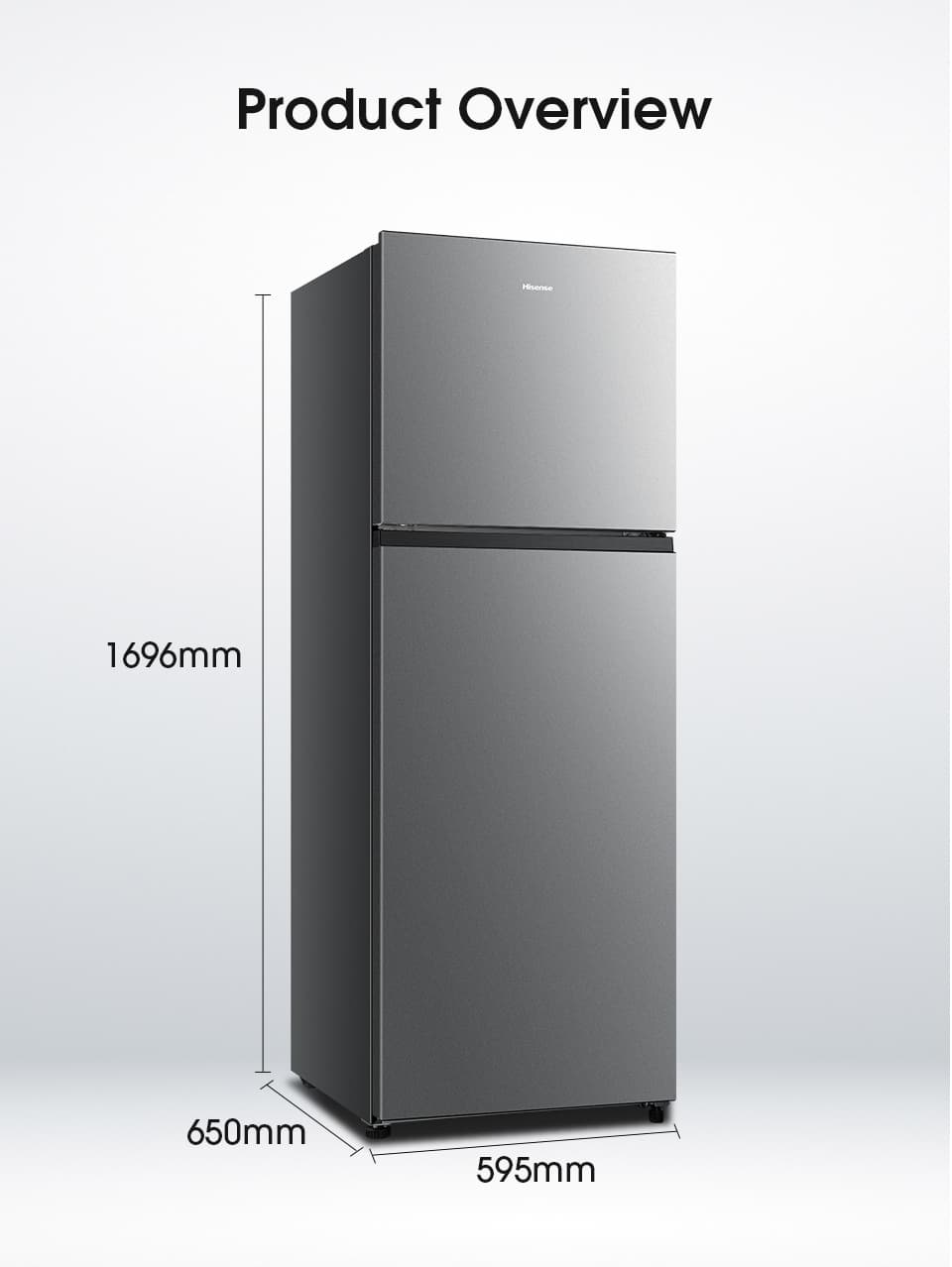 Hisense รุ่น ERT320S ตู้เย็น 2 ประตู 11.5Q Total No Frost Surround Cooling เย็นเร็วทั่วถึง ประหยัดไฟเบอร์ 5 https://lnwchill.com