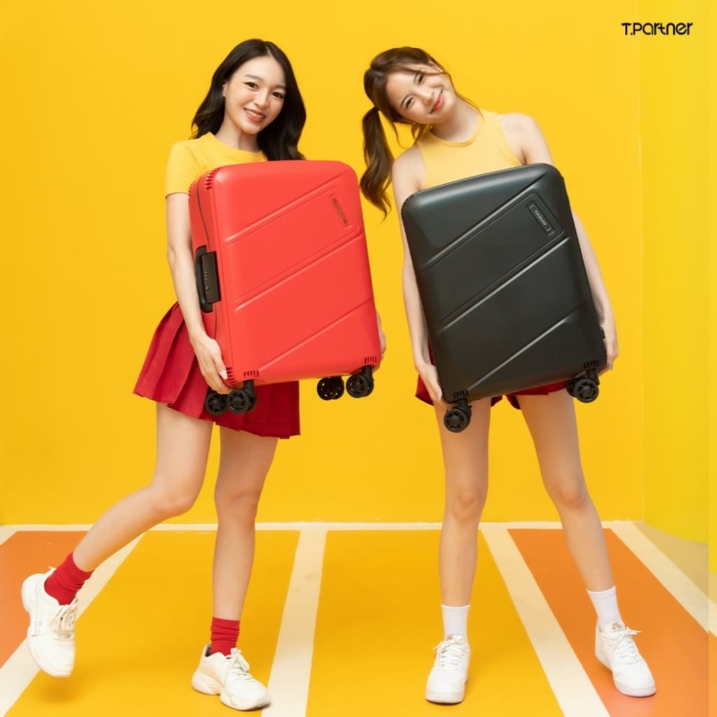 Tpartner รุ่น Click series กระเป๋าเดินทาง PP Hard Case แข็งแรงพิเศษ ระบบ Extra Security 4 Point Lock รับประกัน 3 ปี https://lnwchill.com