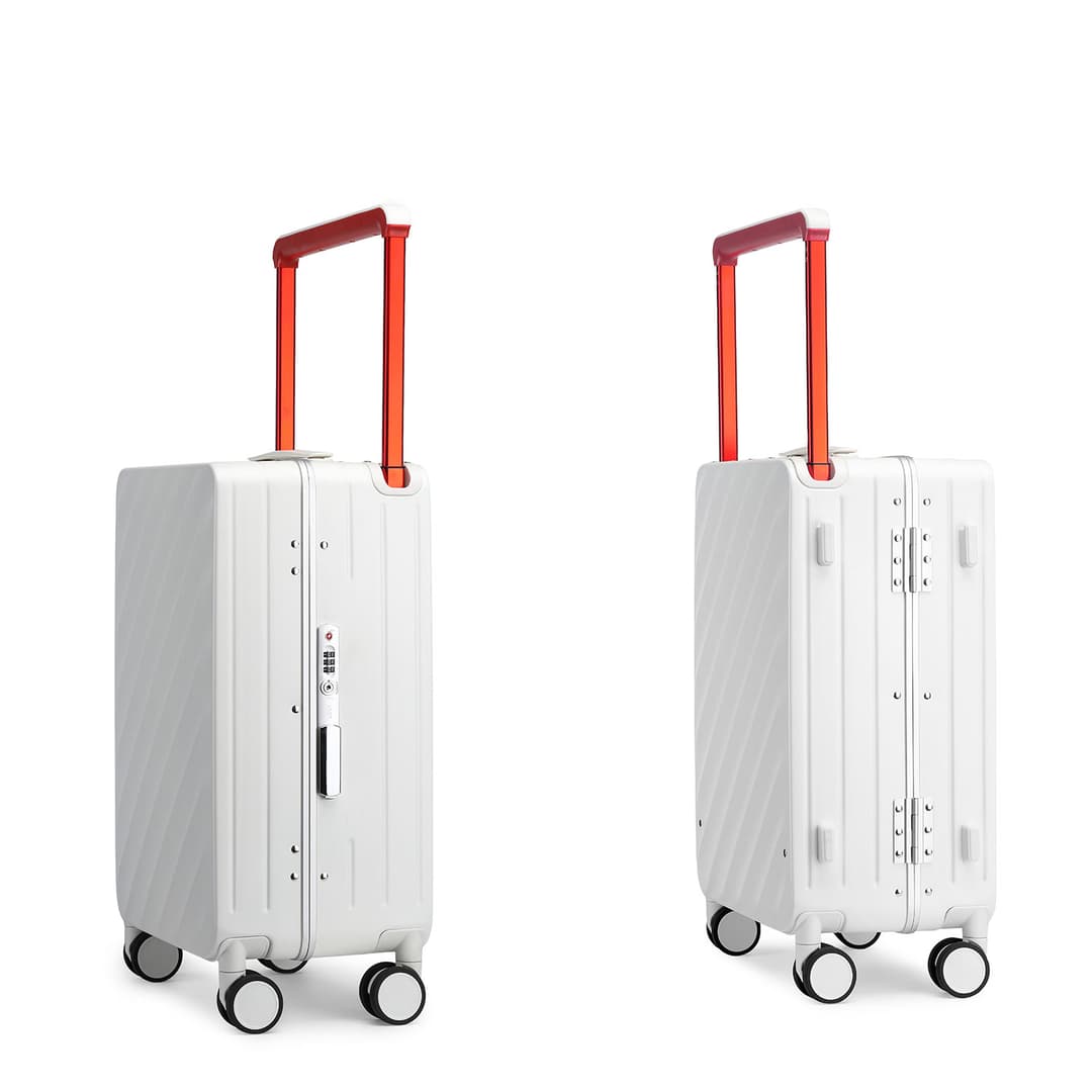 SiamChoice รุ่น SC20ALU กระเป๋าเดินทาง 20 นิ้ว เปลือกแข็ง PC กรอบอลูมิเนียม ด้ามจับกว้าง ล็อคTSA ล้อคู่หมุน 360° กันน้ำ ทันสมัย https://lnwchill.com