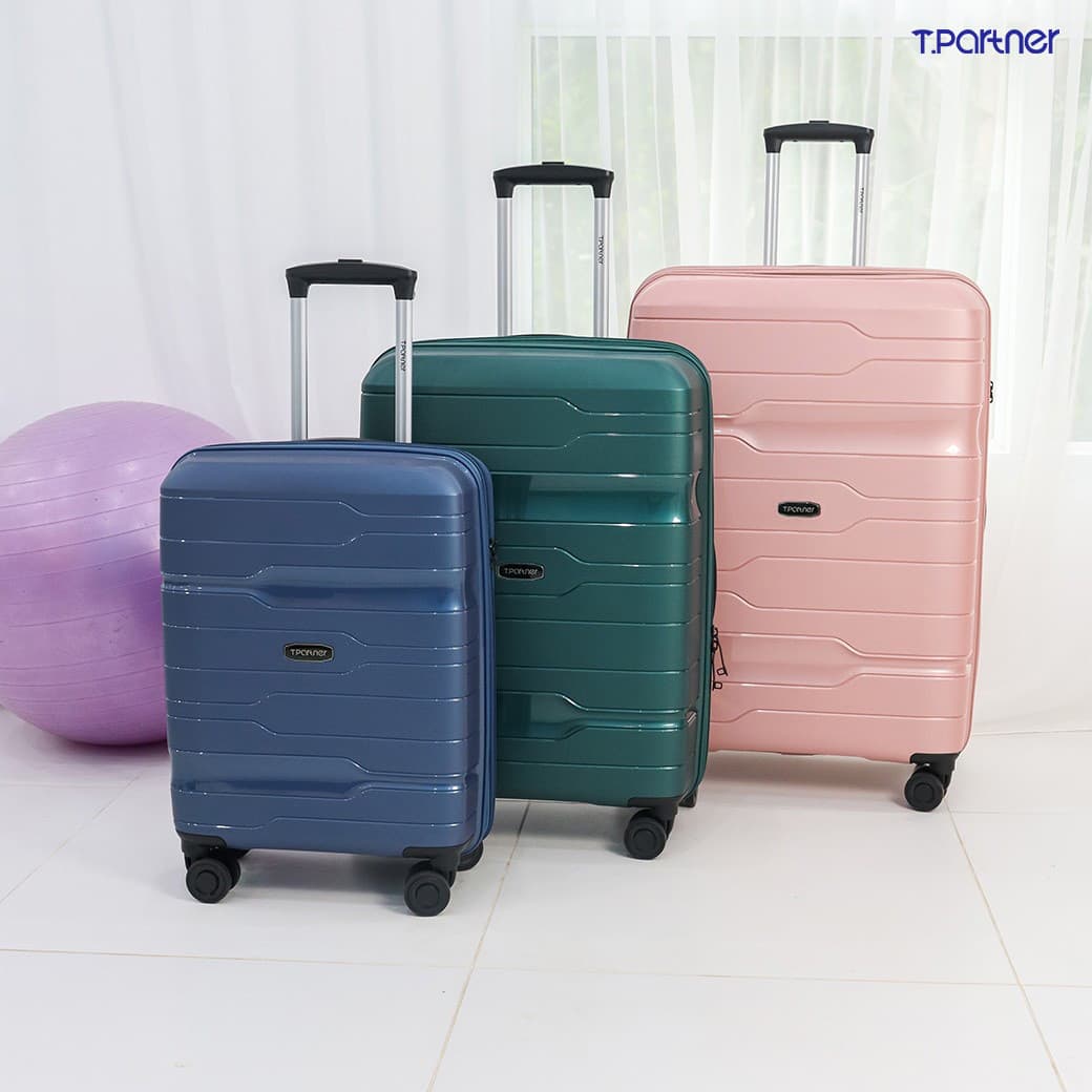 Tpartner รุ่น Massy กระเป๋าเดินทาง วัสดุ PP100% แข็งแรง ยืดหยุ่น ซิป 2 ชั้นนิรภัย ขยายข้างเพิ่มความจุได้ พร้อมการรับประกัน 3 ปี https://lnwchill.com
