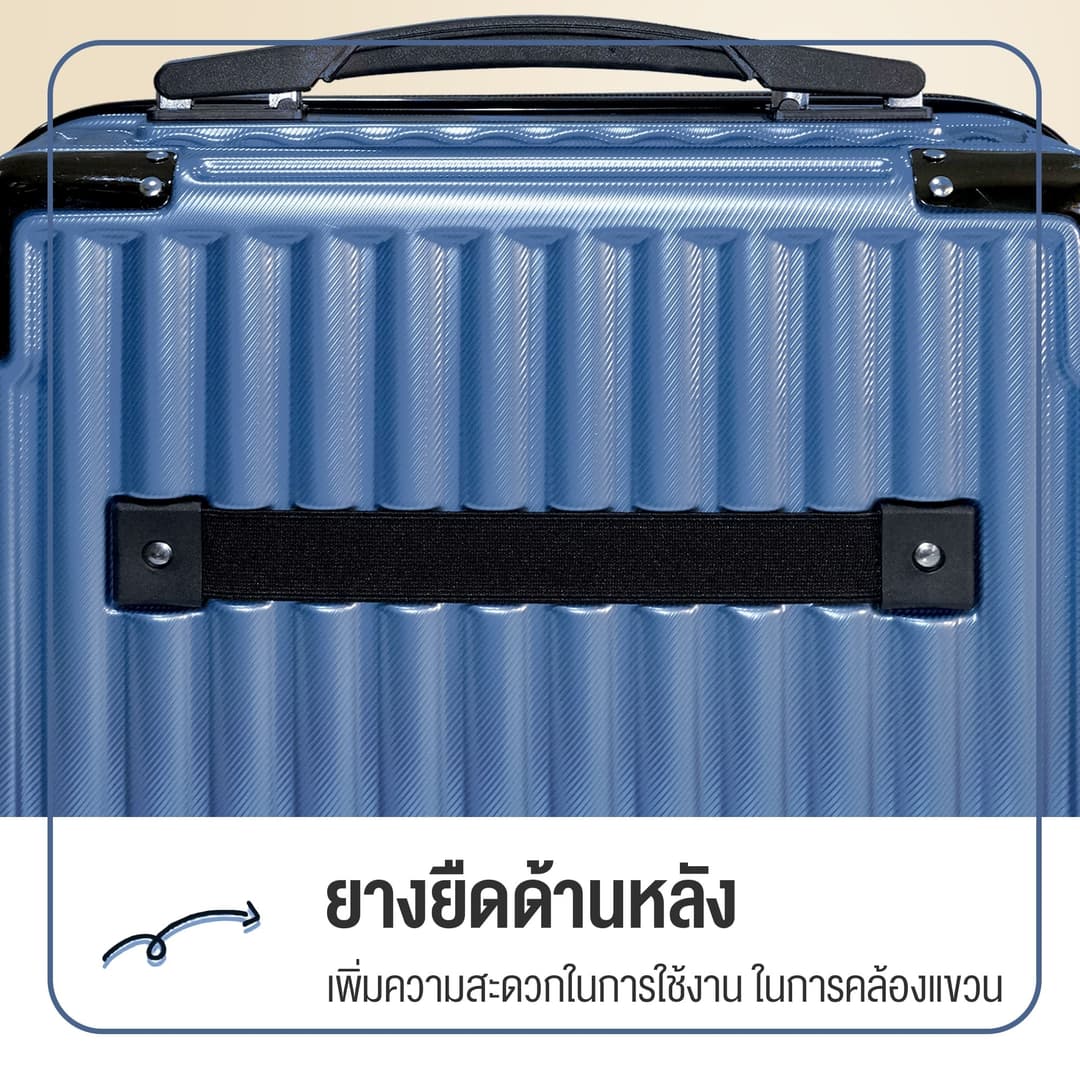 SUISSEWIN รุ่น T050+X15 เซ็ตคู่กระเป๋าเดินทางล้อลาก 20/24/28 นิ้ว พร้อมกระเป๋าถือ 14 นิ้ว วัสดุ ABS+PC แข็งแรง ทนทาน https://lnwchill.com