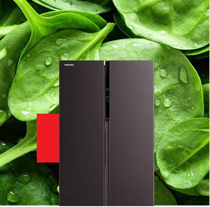TOSHIBA GR-RS600WI-PMT(37) ตู้เย็น 2 ประตู Side by Side 16.2 คิว ระบบ Origin Inverter สี Satin Grey สั่งงานผ่านแอป TSmartLife https://lnwchill.com