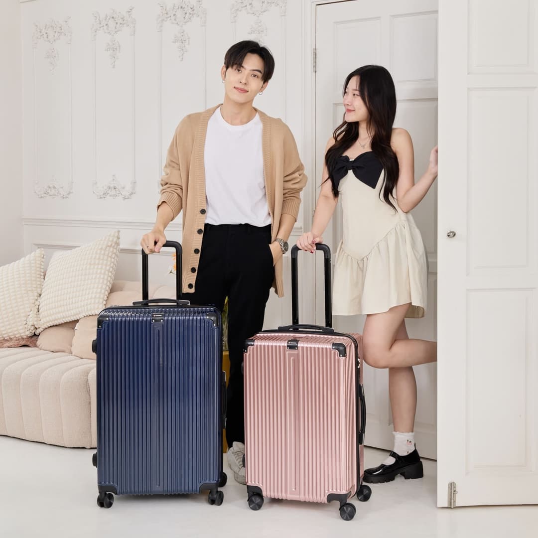 SUISSEWIN กระเป๋าเดินทางล้อลาก รุ่น T060 วัสดุ ABS+PC แข็งแกร่ง ทนทาน ขนาด 20-24-28 นิ้ว https://lnwchill.com