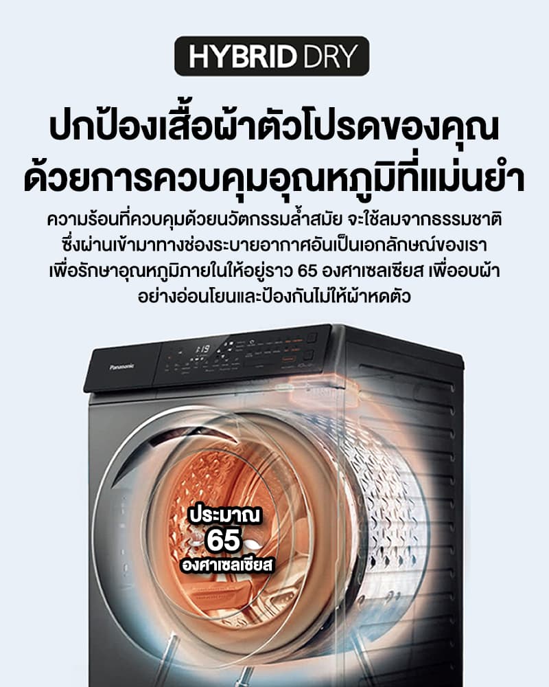 Panasonic รุ่น NA-S106FR1BT เครื่องซักอบผ้าฝาหน้า ความจุซัก 10 กก. อบ 6 กก. เทคโนโลยี CARE+ สะอาดถูกสุขอนามัย ถนอมผ้าอัจฉริยะเพื่อสุขภาพที่ดีที่สุดสำหรับครอบครัว https://lnwchill.com