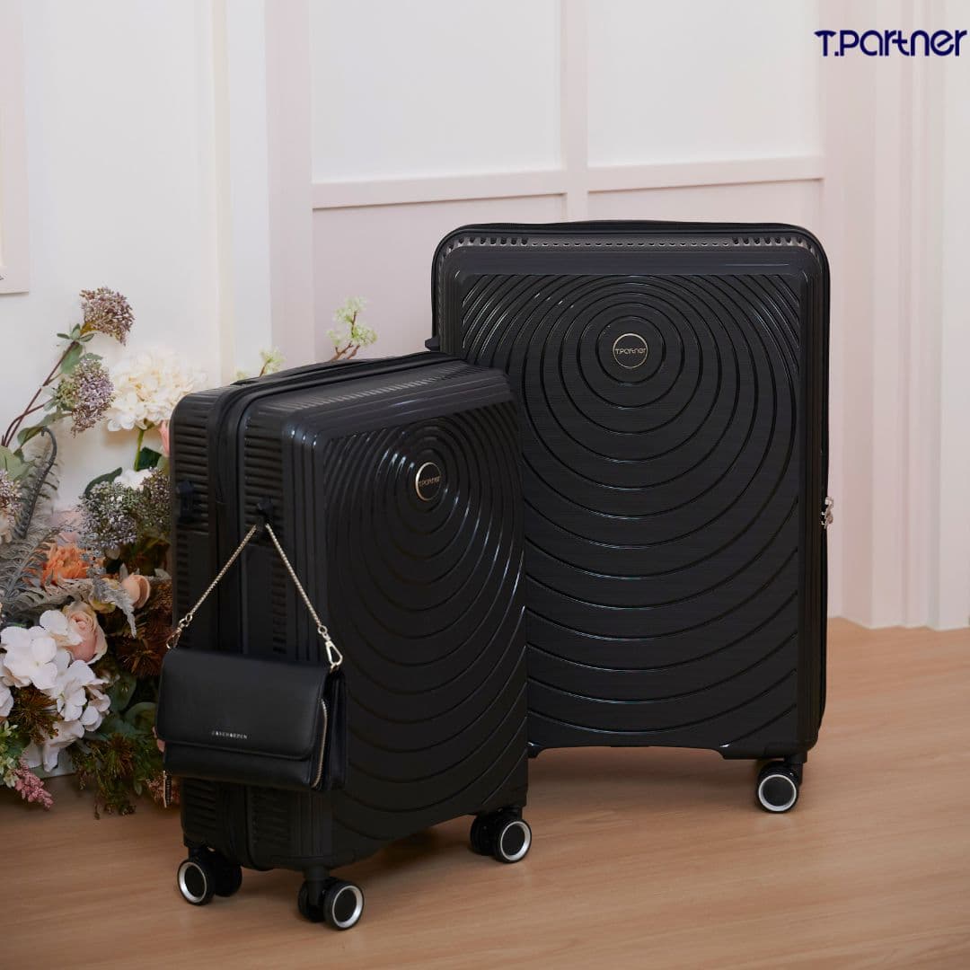 Tpartner รุ่น Sunny Series กระเป๋าเดินทางเฟรมซิป HS PP100% นวัตกรรม Heat Stabilizer เพิ่มความทนทาน สีสันสดใส ดีไซน์โดดเด่น ปกป้องสัมภาระด้วยซิป 2 ชั้น https://lnwchill.com