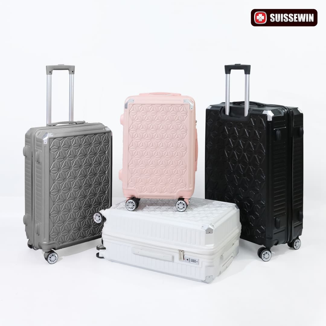 SUISSEWIN กระเป๋าเดินทางล้อลาก เฟรมชิป TSA LOCK วัสดุ ABS ผสม PC รุ่น BF22 ทนทาน ปลอดภัย ทุกการเดินทาง https://lnwchill.com