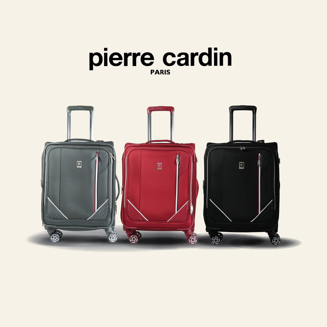 Pierre Cardin รุ่น LGS4-W1 กระเป๋าเดินทางแบบผ้า 400D Nylon น้ำหนักเบา ทนทาน มาพร้อมซิปขยายข้างและระบบความปลอดภัย TSA Lock https://lnwchill.com