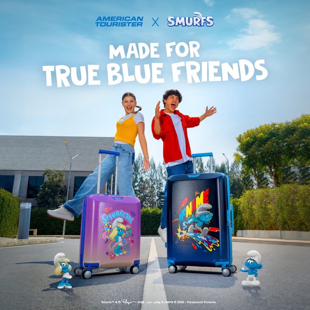 AMERICAN TOURISTER รุ่น AT X THE SMURFS SPINNER 67 กระเป๋าเดินทาง 24 นิ้ว ล้อลากขยายได้ ดีไซน์ลิขสิทธิ์แท้ พร้อมระบบ TSA Lock https://lnwchill.com
