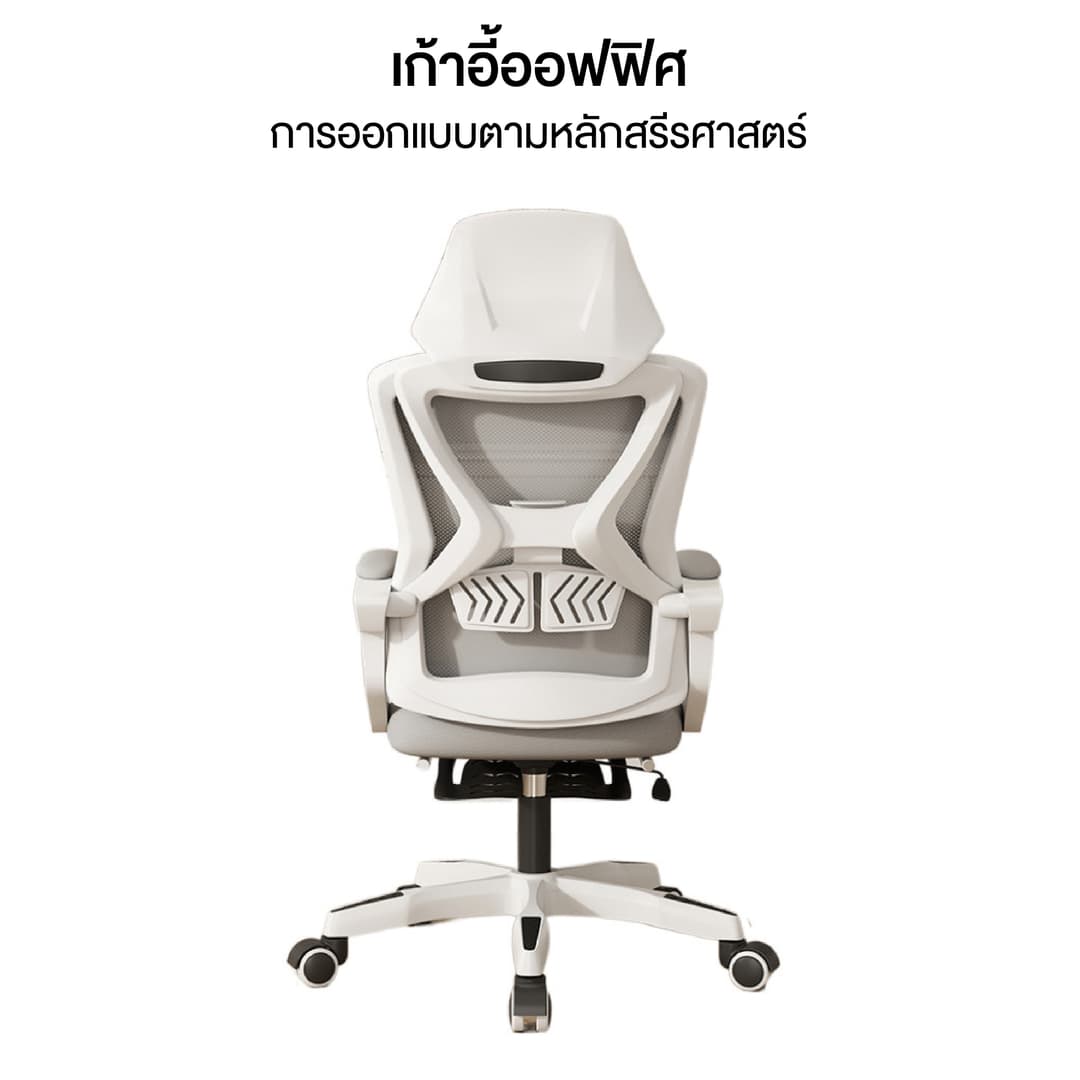 Elife รุ่น E-Chair80 เก้าอี้ Ergonomic ผ้าตาข่ายระบายอากาศ ปรับเอน 150 องศา รองรับน้ำหนัก 300 กก. เพื่อสุขภาพและการทำงาน https://lnwchill.com
