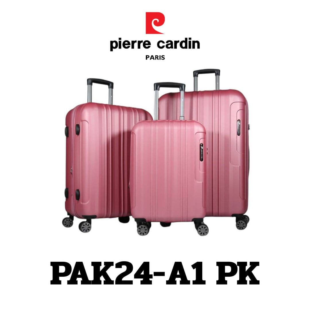 Pierre Cardin Paklite รุ่น PAK24-A1 กระเป๋าเดินทาง ABS 100% น้ำหนักเบาพิเศษ พร้อม TSA Lock และล้อคู่หมุน 360 องศา เพื่อทุกการเดินทางที่คล่องตัว https://lnwchill.com
